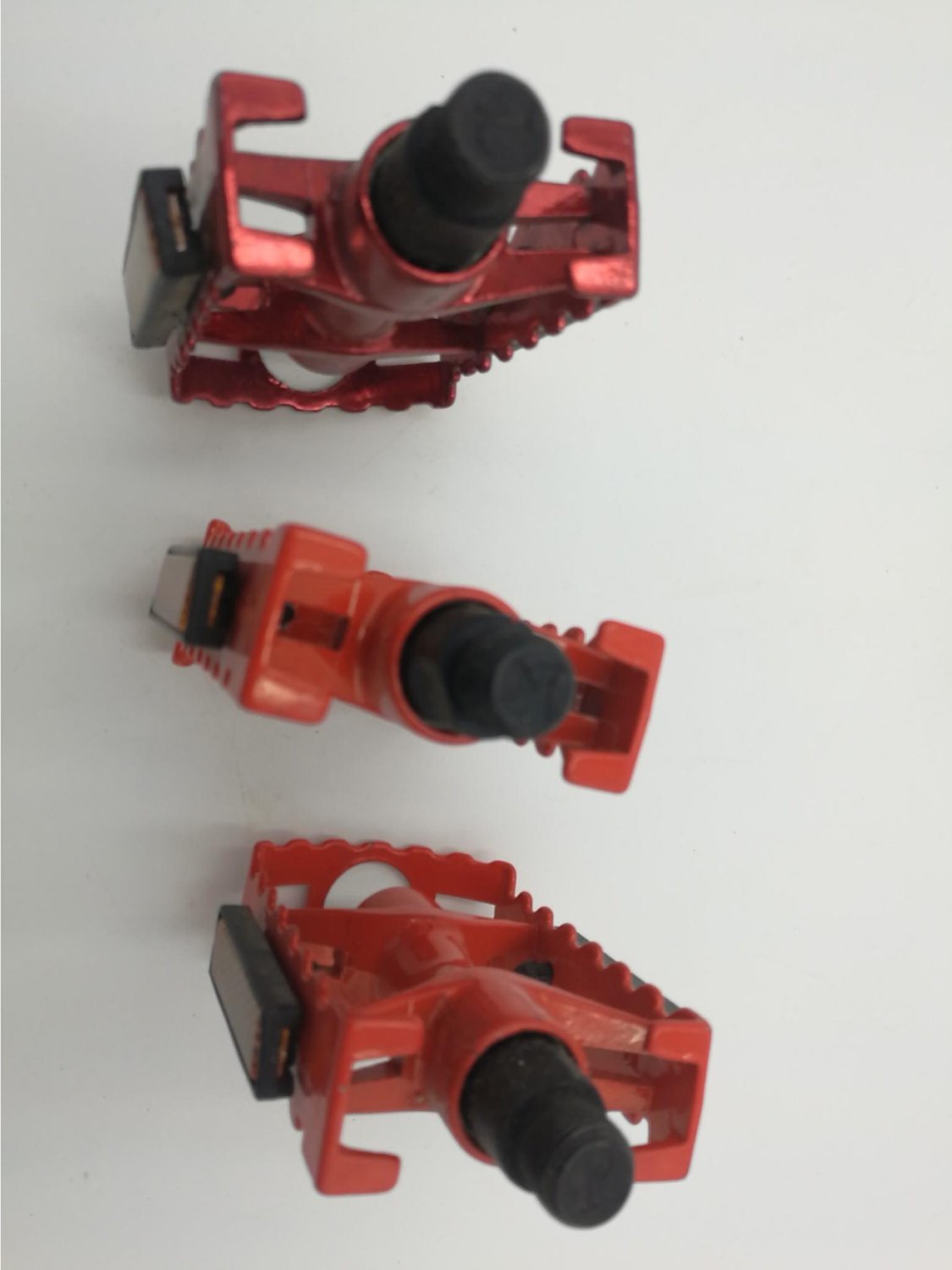 фото Педали vinca sport vp 04а, алюминиевые, платформа 95*65 мм - 9/16', красные, vp 04а red_уценка