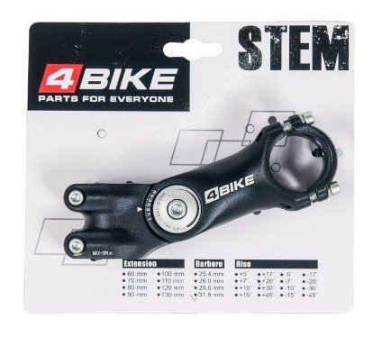 

Вынос руля велосипедный 4BIKE TDS-D299N, алюминий, длина 105, угол 0-60°, диаметр 31.8 мм, ARV000167