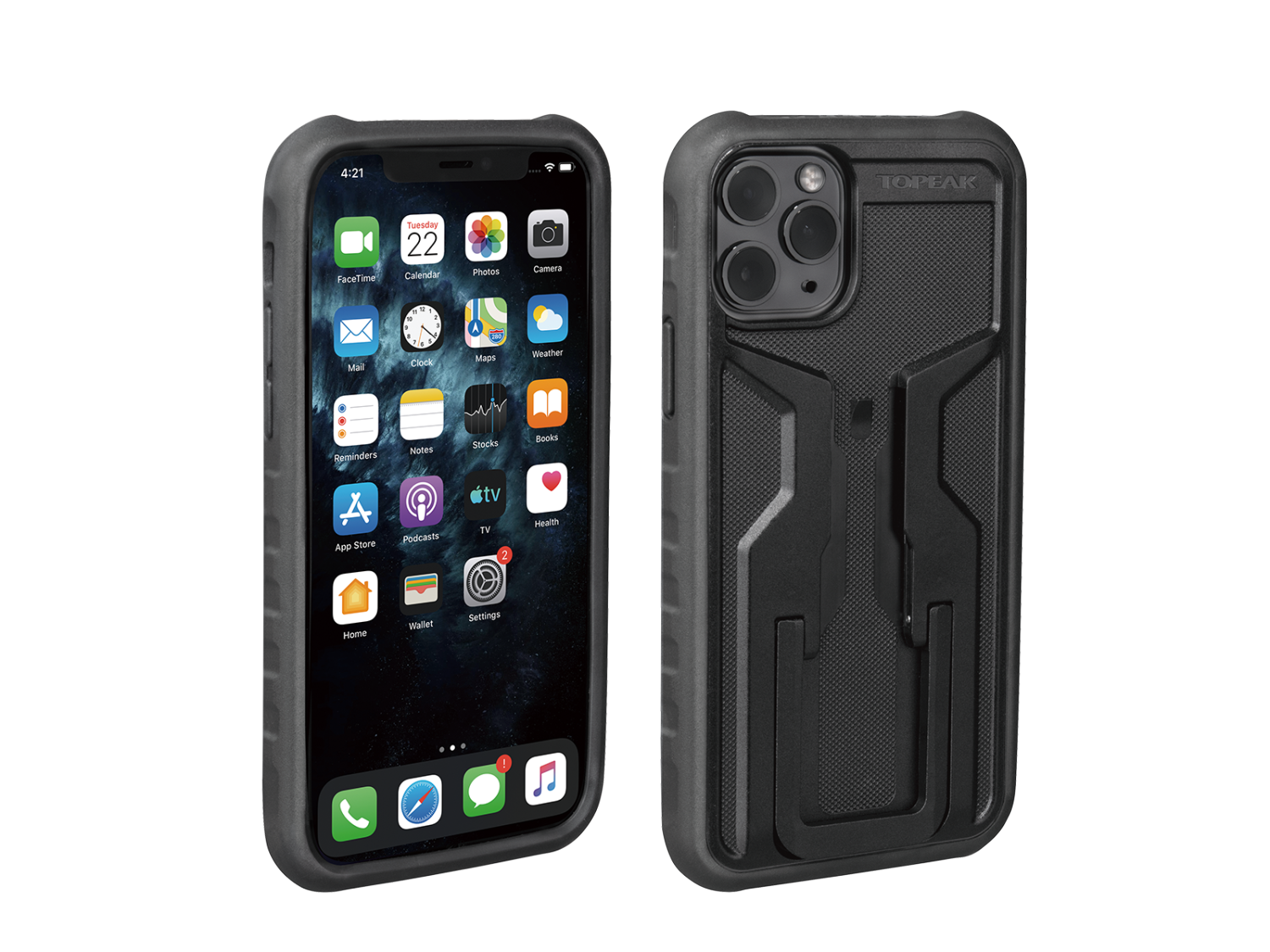 фото Чехол для смартфонов topeak ridecase only, works with iphone 11 pro, black/gray, trk-tt9863bg
