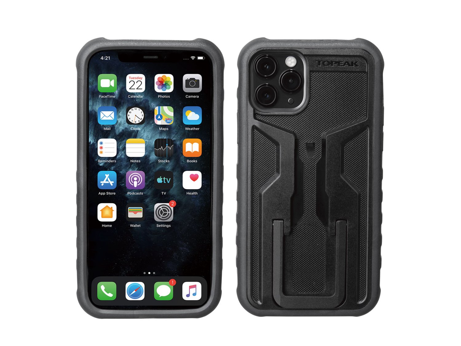 фото Чехол для смартфонов topeak ridecase only, works with iphone 11 pro, black/gray, trk-tt9863bg