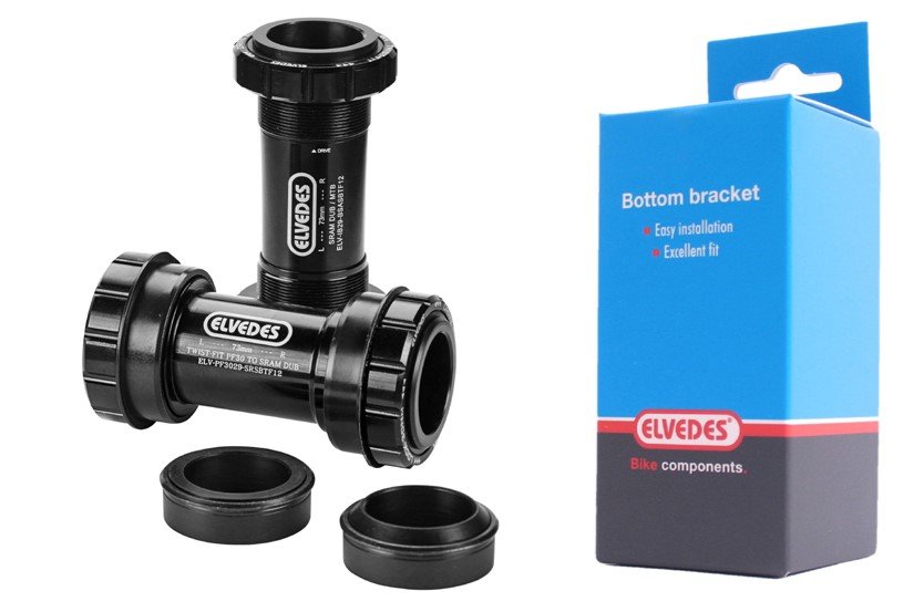 Каретка велосипедная Elvedes, BB30 (42 мм) + PF30 (46 мм) SRAM, 2019120 каретка bbb bottombear bb30 mtb bearings for 68 73mm wide brackets bbo 15