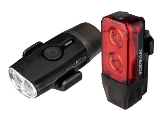 Фонари велосипедные TOPEAK POWERLUX USB COMBO, комплект, черный, TMS098