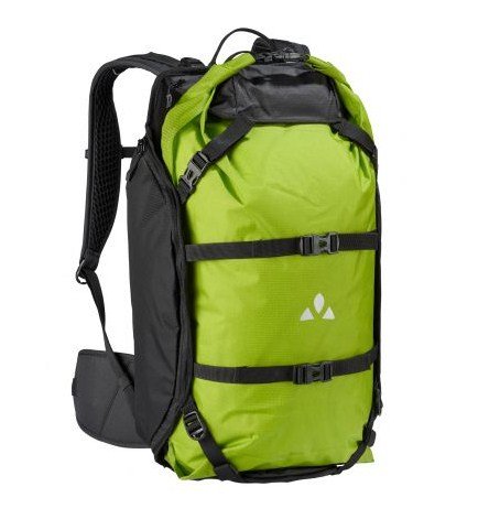 Рюкзак велосипедный VAUDE Trailpack, на плечо, большой, black/green, 14296 рюкзак велосипедный acepac flite 20 grey 206723