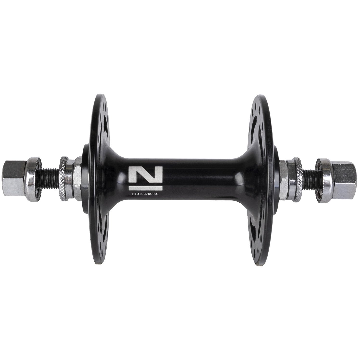 Втулки для велосипеда Втулка велосипедная NOVATEC A565SBT, Singlespeed/Fixie, передняя, Al, 32Т, OLD100мм, ось М9х140мм, черный, 5-326701