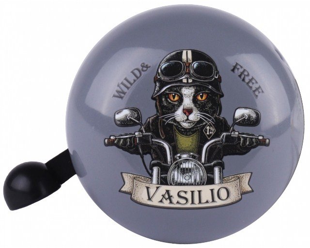 фото Звонок велосипедный vinca sport "vasilio", детский, алюминий/пластик, серый, yl 43 vasilio