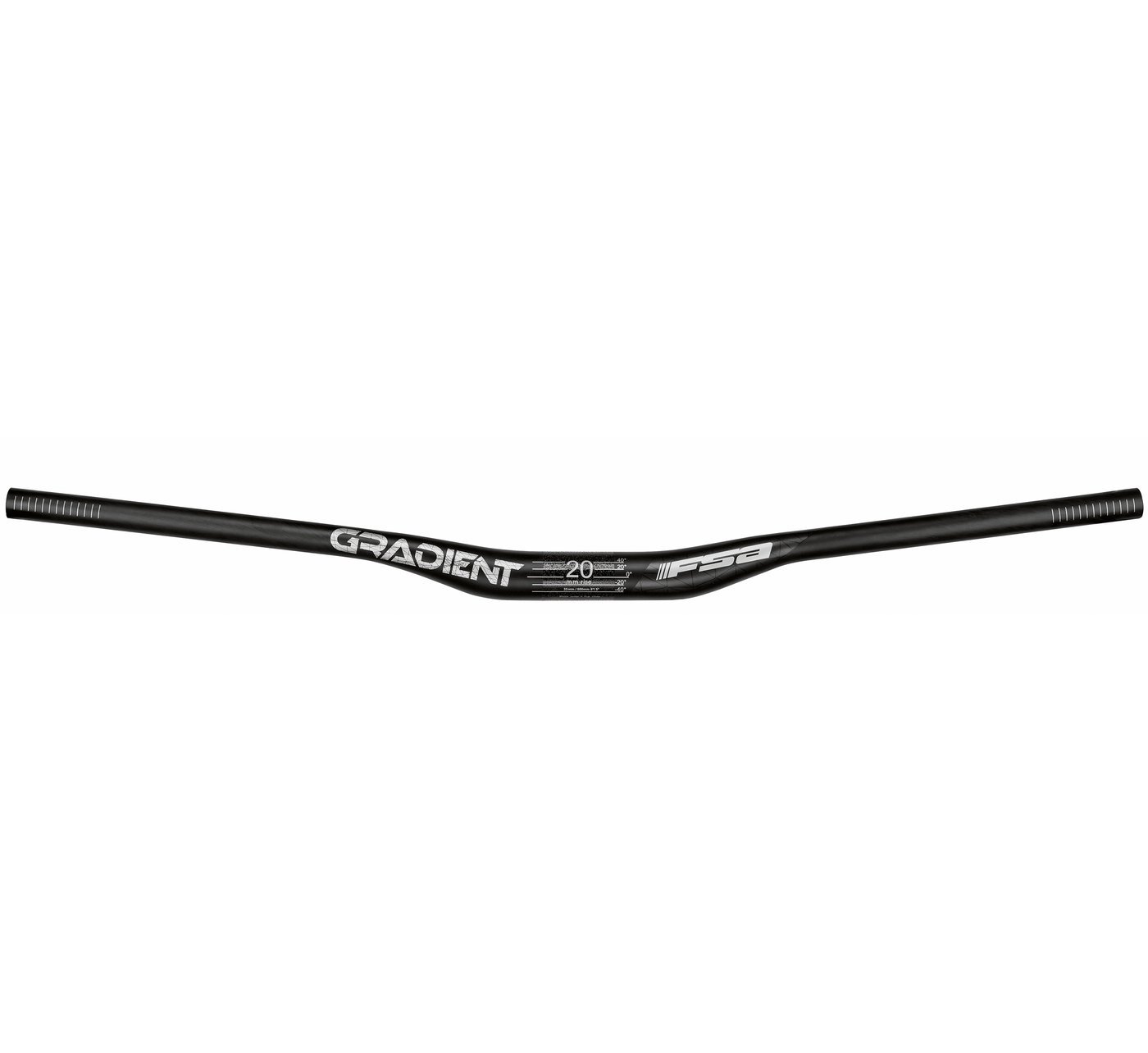 

Руль велосипедный FSA GRADIENT, MTB, Carbon, 20x800 mm, ⌀35 mm, A0, черный, 180-0044086030
