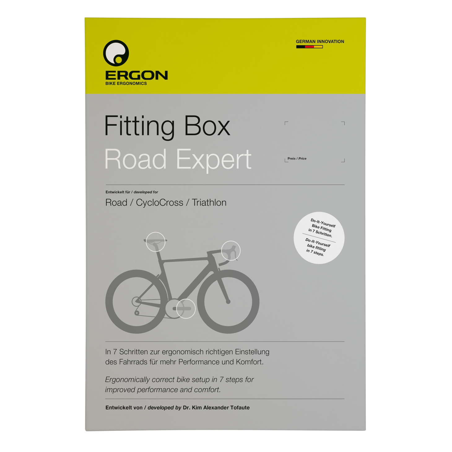 Набор для оптимизации настройки велосипеда ERGON Fitting Box Road Expert, 481 000 11 уровень пузырьковый rgk u2100