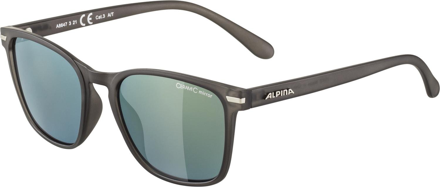 фото Очки велосипедные alpina yefe, солнцезащитные, 2021, grey transparent matt/gold mirror, a8647321