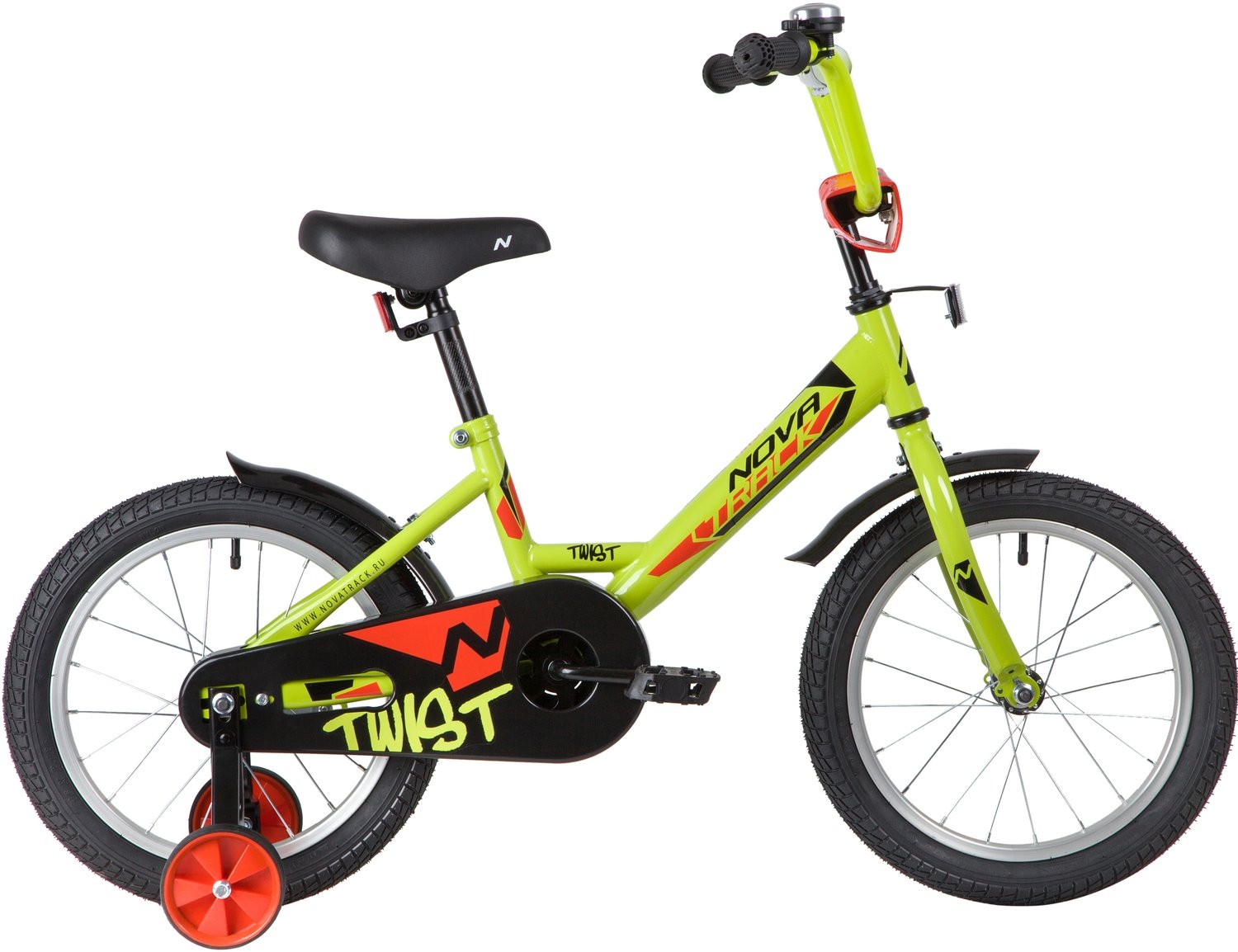 

Детский велосипед Novatrack Twist 16" 2020, 161TWIST.PN20 (Возраст: 4-6 лет (Рост: до 115 см), Цвет: зеленый/розовый )