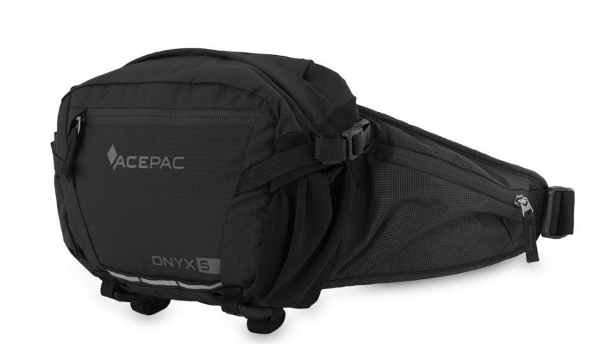 Сумка велосипедная ACEPAC Onyx 5, поясная, Black, 203203 сумка велосипедная acepac onyx 2 поясная grey 203128