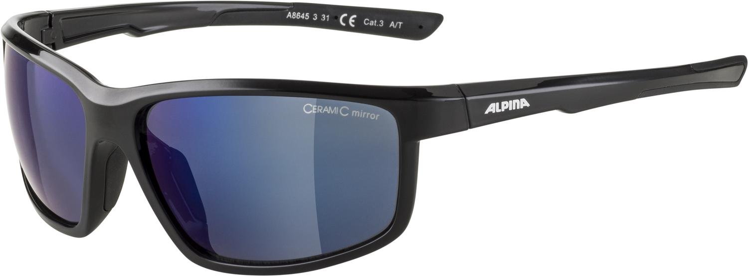Очки велосипедные Alpina Defey, солнцезащитные, Black/Blue Mirror, 2021, A8645331