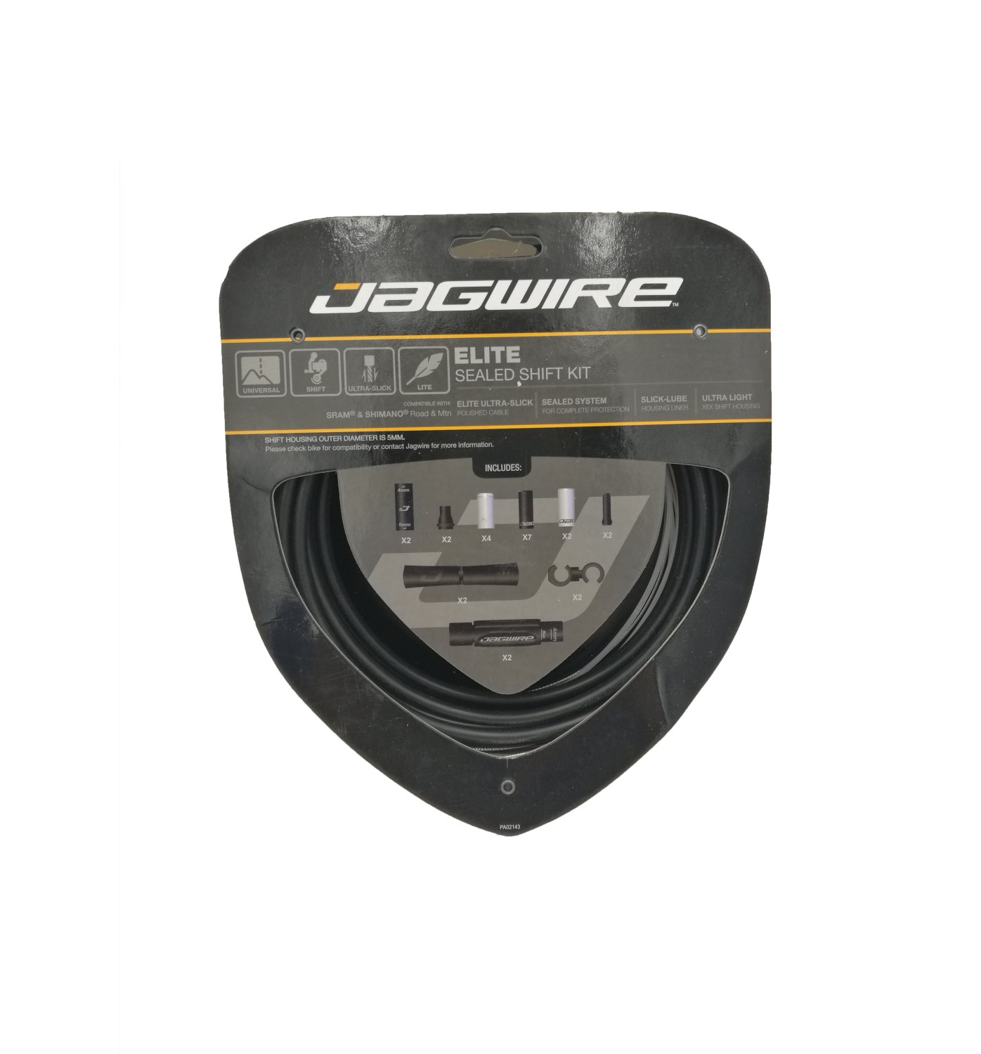 

Набор рубашек и тросиков переключения Jagwire Elite Sealed Shift Kit Stealth, черный, SCK000