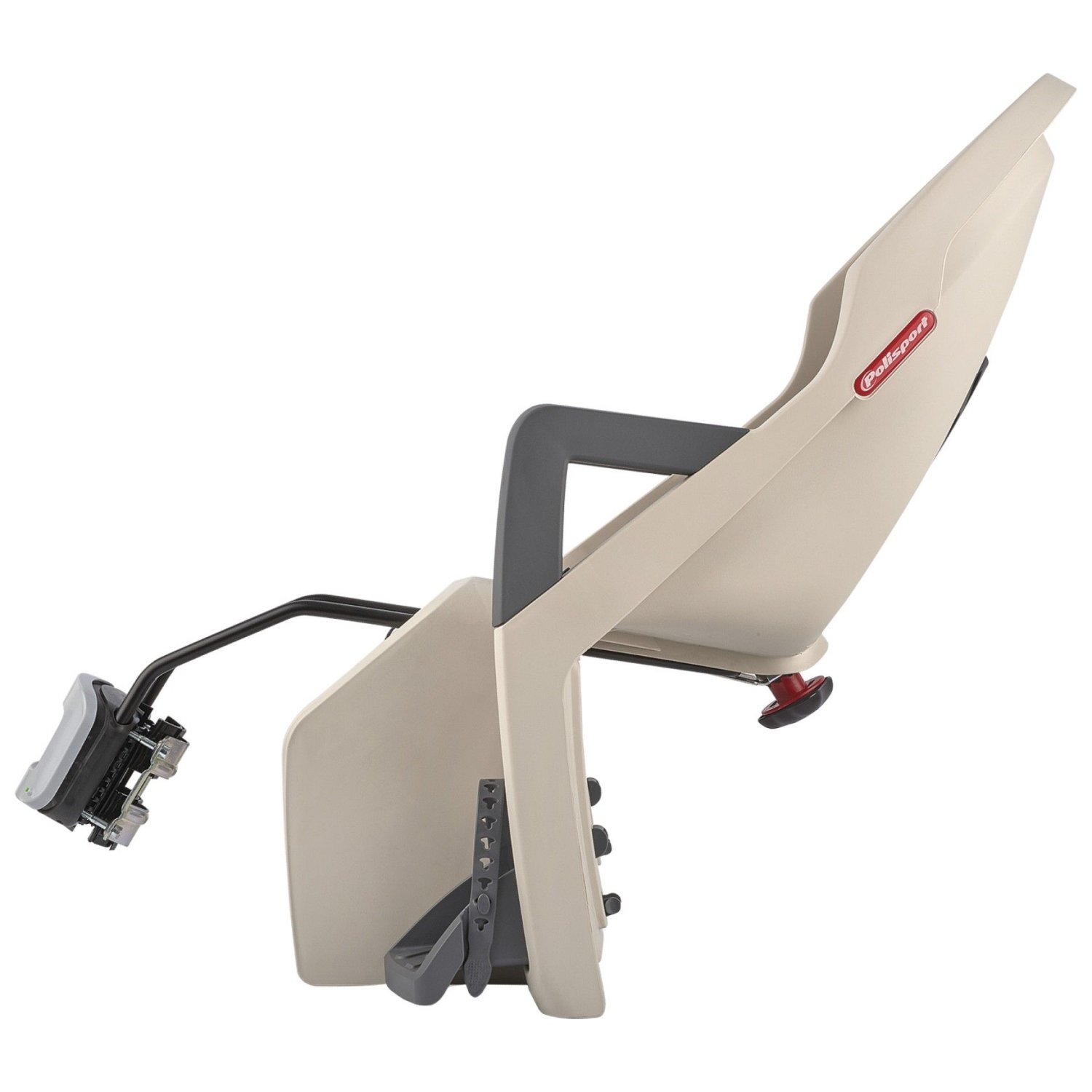 фото Детское велокресло polisport guppy maxi+ ff, заднее, на подседельную трубу, cream/grey, pls8639900019