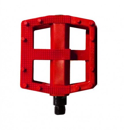 

Педали TRIX PLATFORM пластиковые, 115x95мм, резьба 9/16", с шипами, красные, HF-855, red, Красный