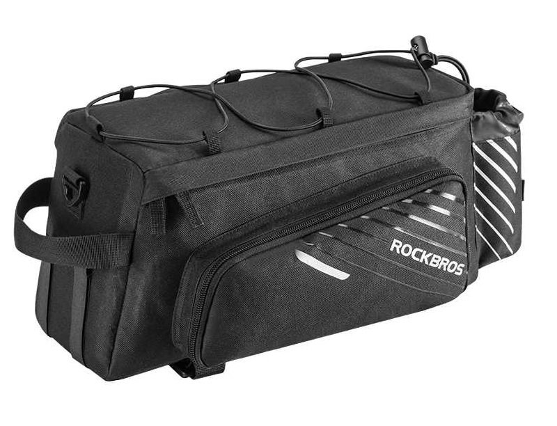 Сумка велосипедная (байкпакинг) Rockbros, 100% нейлон, 10/12 л, черный, A9-BK сумка велосипедная байкпакинг rockbros 100% нейлон 10 12 л a9 bk