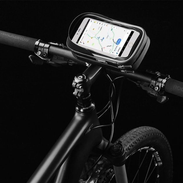 Сумка велосипедная Rockbros, на руль, с чехлом для телефона, черный, B31-BK УТ-00273094 - фото 8