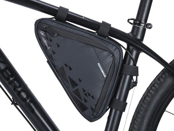 Сумка велосипедная Rockbros, под раму, треугольная, 1.5 л, черный, B39-2 УТ-00273100 - фото 2