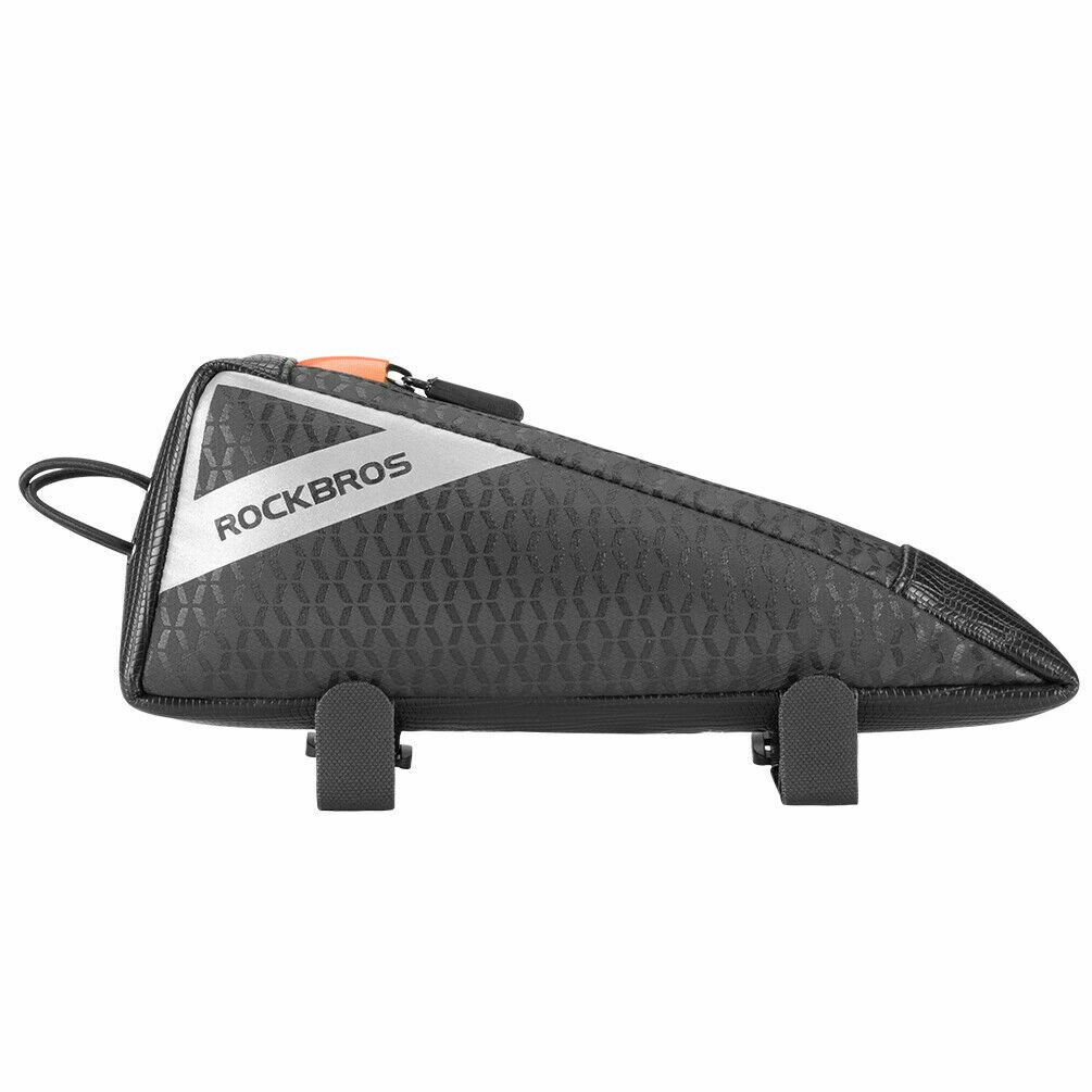 Сумка велосипедная Rockbros, на раму, треугольная, 0.5 л, черный, B57 сумка велосипедная sks racer straps 800 11519