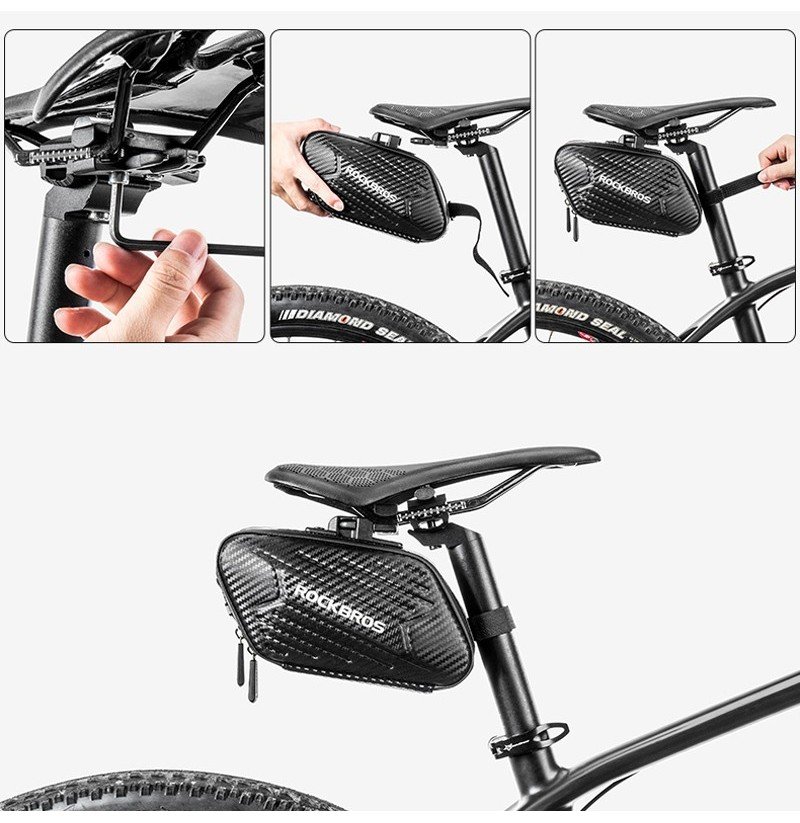 Сумка велосипедная Rockbros, под седло, 1.5 л, черный, B59 УТ-00273098 - фото 7