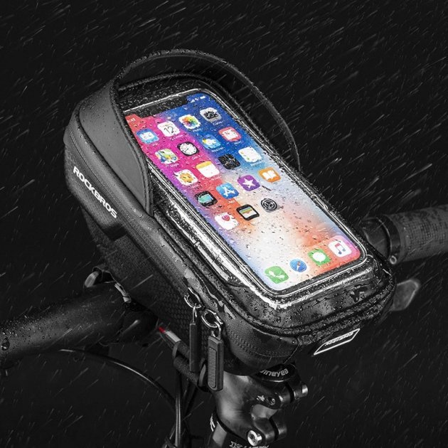 Сумка велосипедная Rockbros, на руль, с чехлом для телефона, 195 x 103 x 73 мм, черный, B70 УТ-00273104 - фото 9