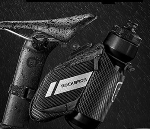 Сумка велосипедная Rockbros, под седло, 1.5 л, с карманом для бутылки, черный, C32BK УТ-00273106 - фото 2