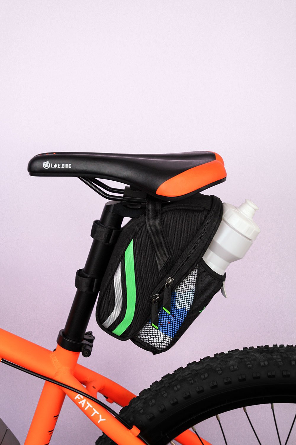 Сумка велосипедная Rockbros, подседельная, карман для бутылки, нейлон+полиэстер, черный, C7-BK УТ-00273089 - фото 6