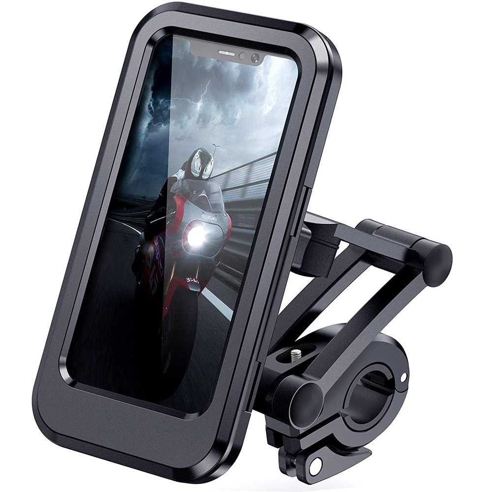 Держатель для смартфона RockBros, на руль, пластик, водонепроницаемый, черный, M-2 держатель для смартфона rockbros алюминий b2