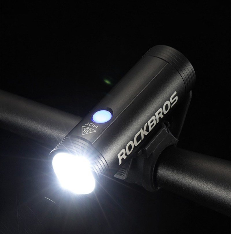 Фонарь велосипедный RockBros, передний, 4 режима, встроенный аккумулятор, черный, R1-400 УТ-00272900 - фото 3