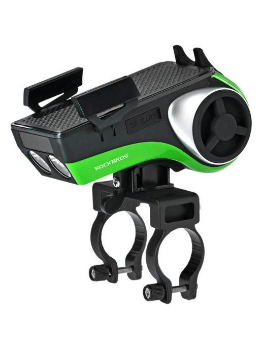 Держатель велосипедный Rockbros Golden Whistle 3.0, многофункциональный, черный, zx006 держатель на руль для телефона с функциями фонарик звуковой сигнал power bank
