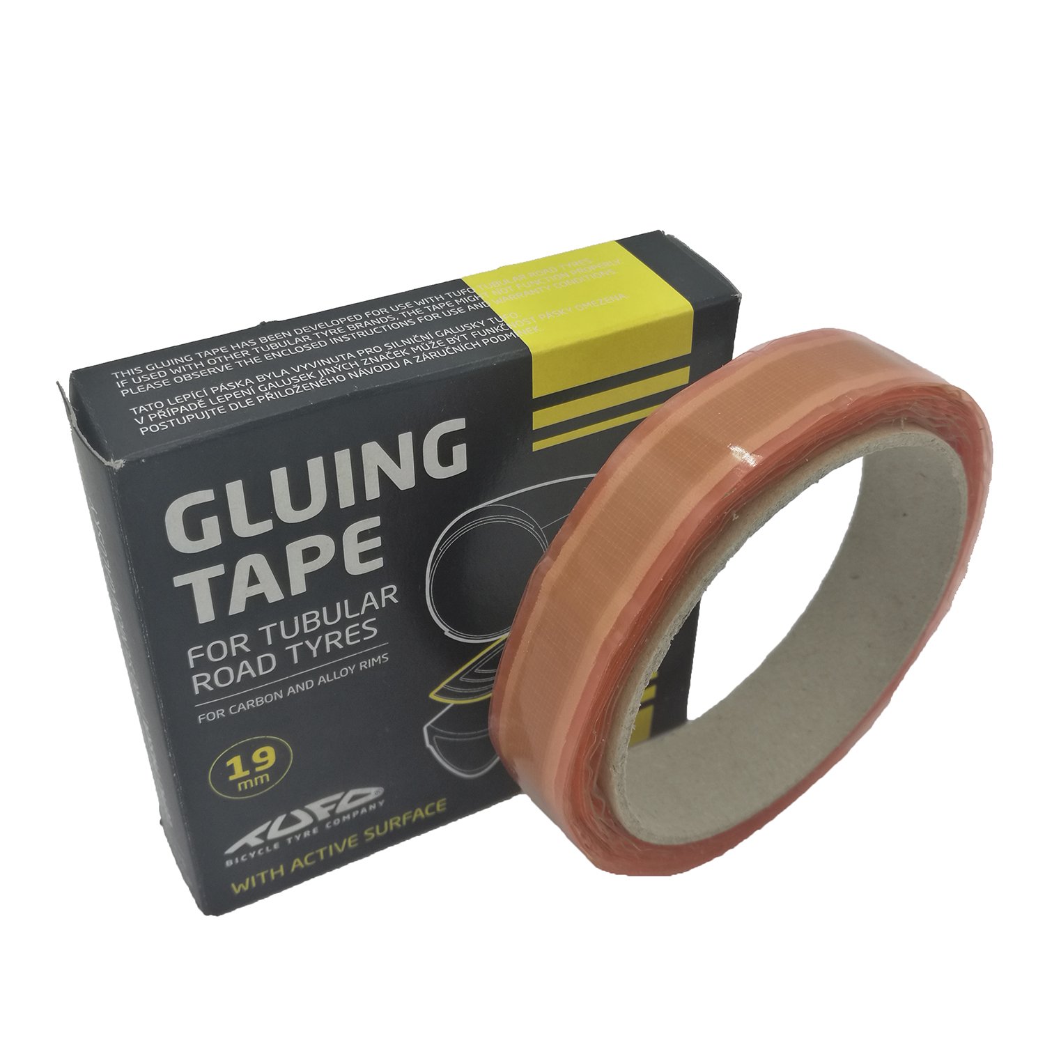 фото Лента для трубок велосипедная tufo road gluing tape, ободная, 19 мм, glp1d1006090