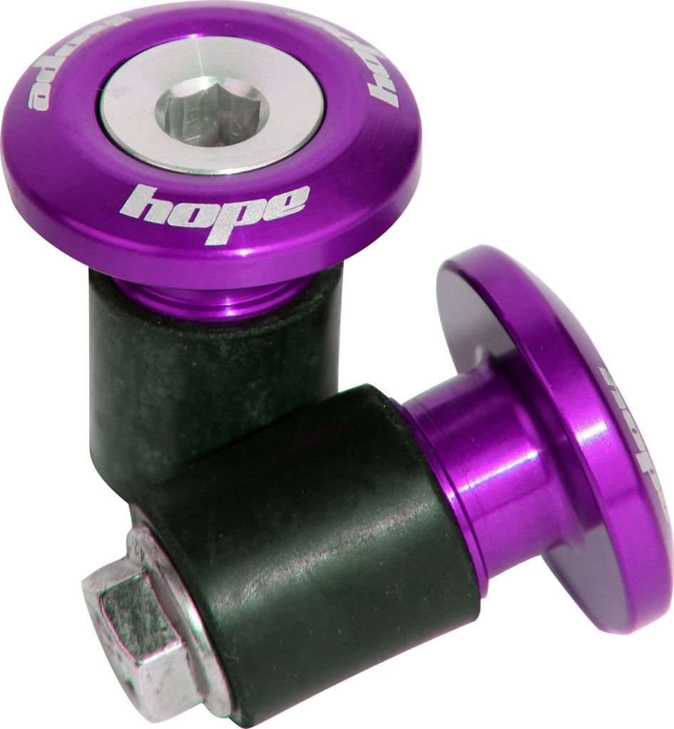  Заглушки для руля Hope Grip Doctor, комплект 2 штуки, фиолетовый, GDOCPU