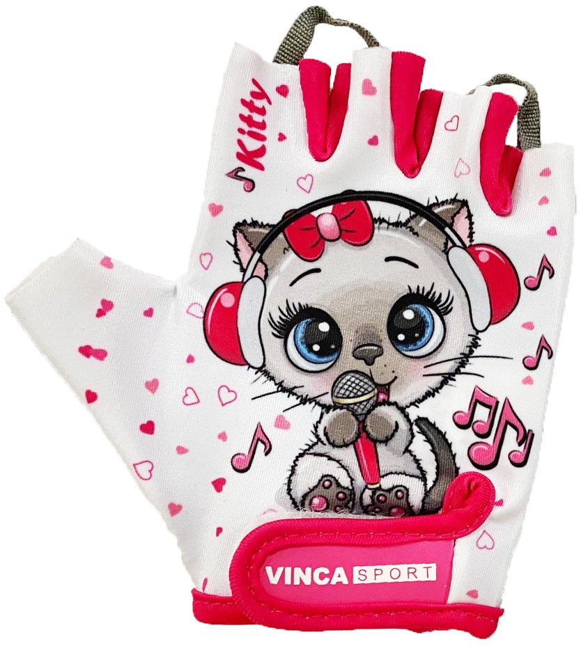 

Перчатки велосипедные Vinca Sport, детские, белый, VG 980 Kitty (Размер: 4XS)