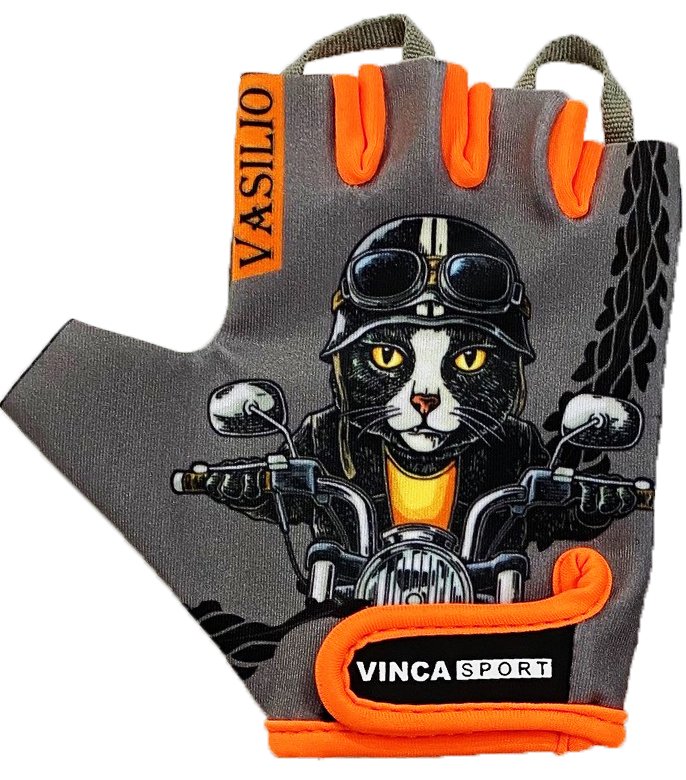 

Перчатки велосипедные Vinca Sport, детские, cерые, VG 982 Vasilio (Размер