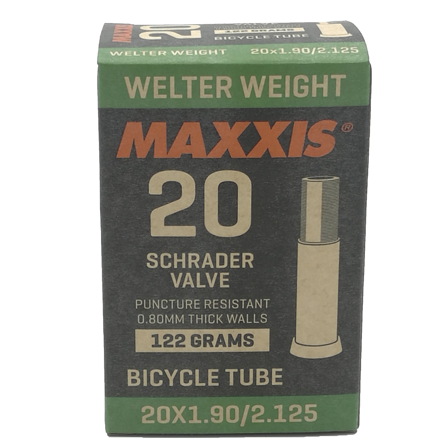 Камера Maxxis Welter Weight, 20x1.9/2.125, ниппель Schrader, автониппель, IB29513000 купить на ЖДБЗ.ру - фотография № 4