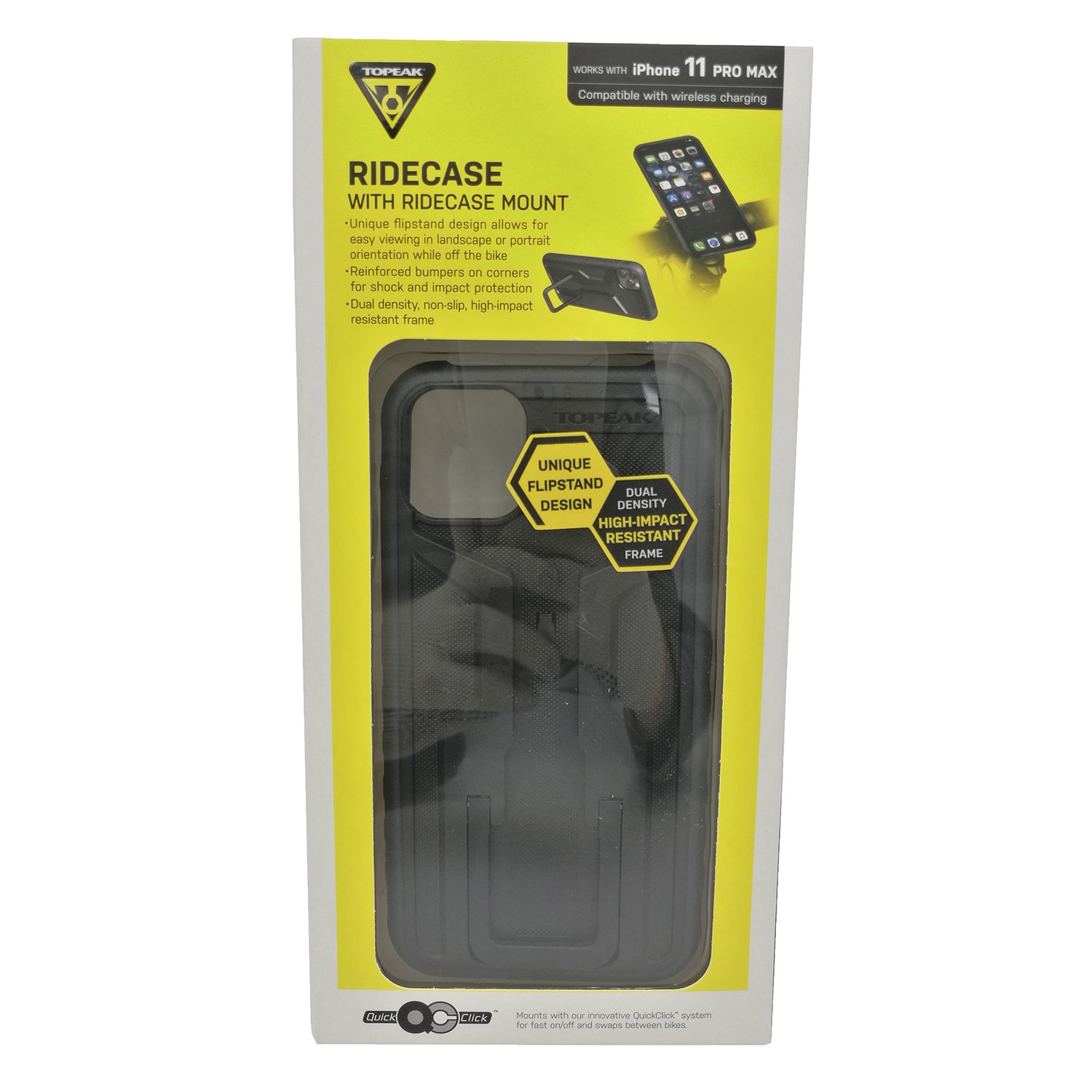 фото Чехол для смартфона topeak ridecase, w/ridecase mount works w/iphone 11 pro max, с креплением, black/gray, tt9865bg
