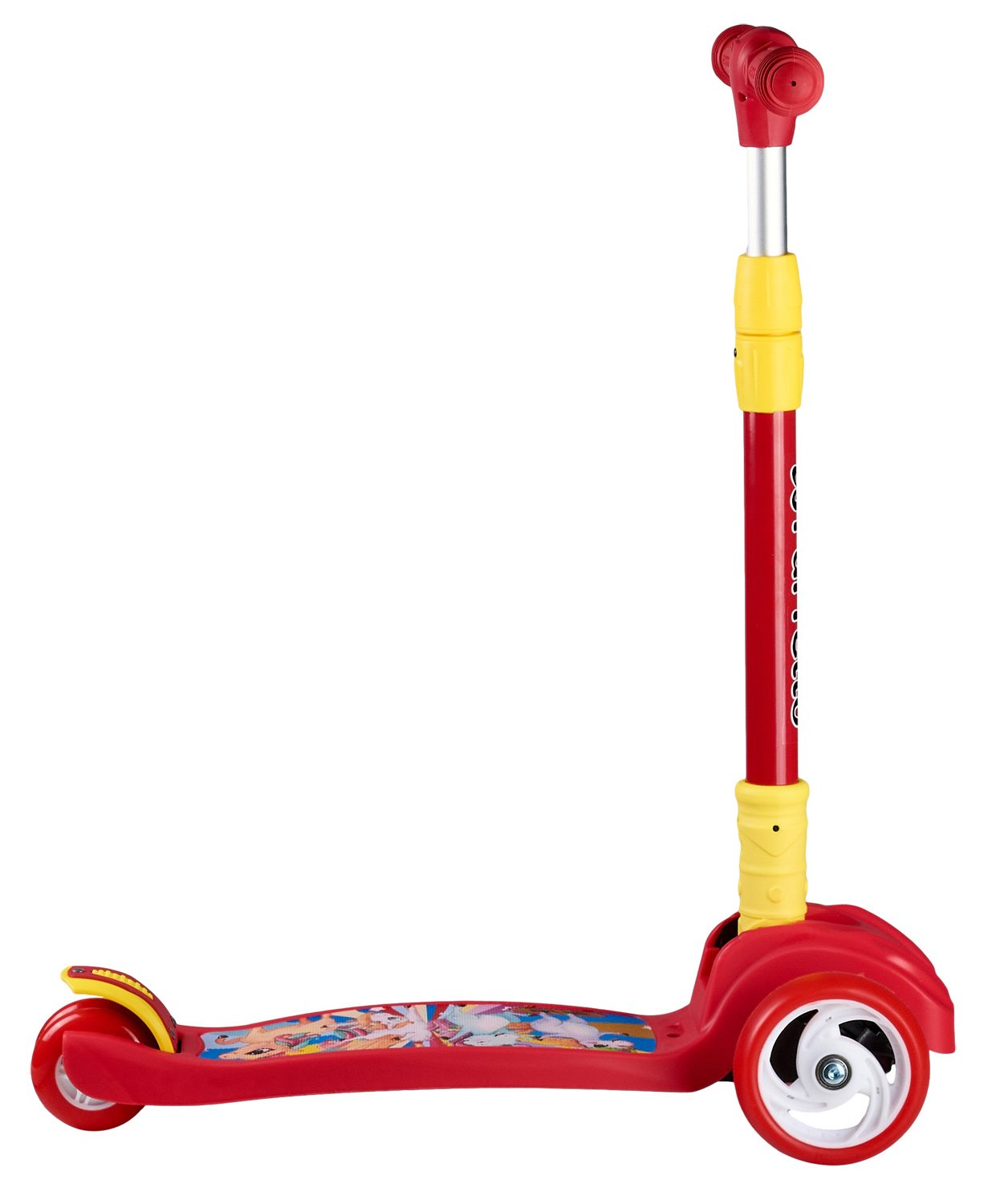 Самокат Farfello Maxi-897, детский, трёхколёсный, нагрузка до 50 кг, светящиеся колёса, red/красный купить на ЖДБЗ.ру - фотография № 2