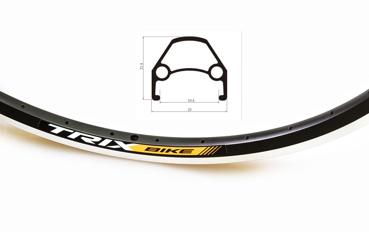 

Колесо велосипедное 26" TRIX, задний, алюминиевый, двойной, черный, D23-26-black-13186