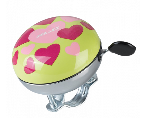 фото Звонок велосипедный xlc bicycle bell 'mingun' dd-m15, hearts, 83 мм, 2500704004