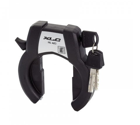 Замок велосипедный XLC frame lock 'Fantomas'Pletscher fastening plate, removable key, 2502306000