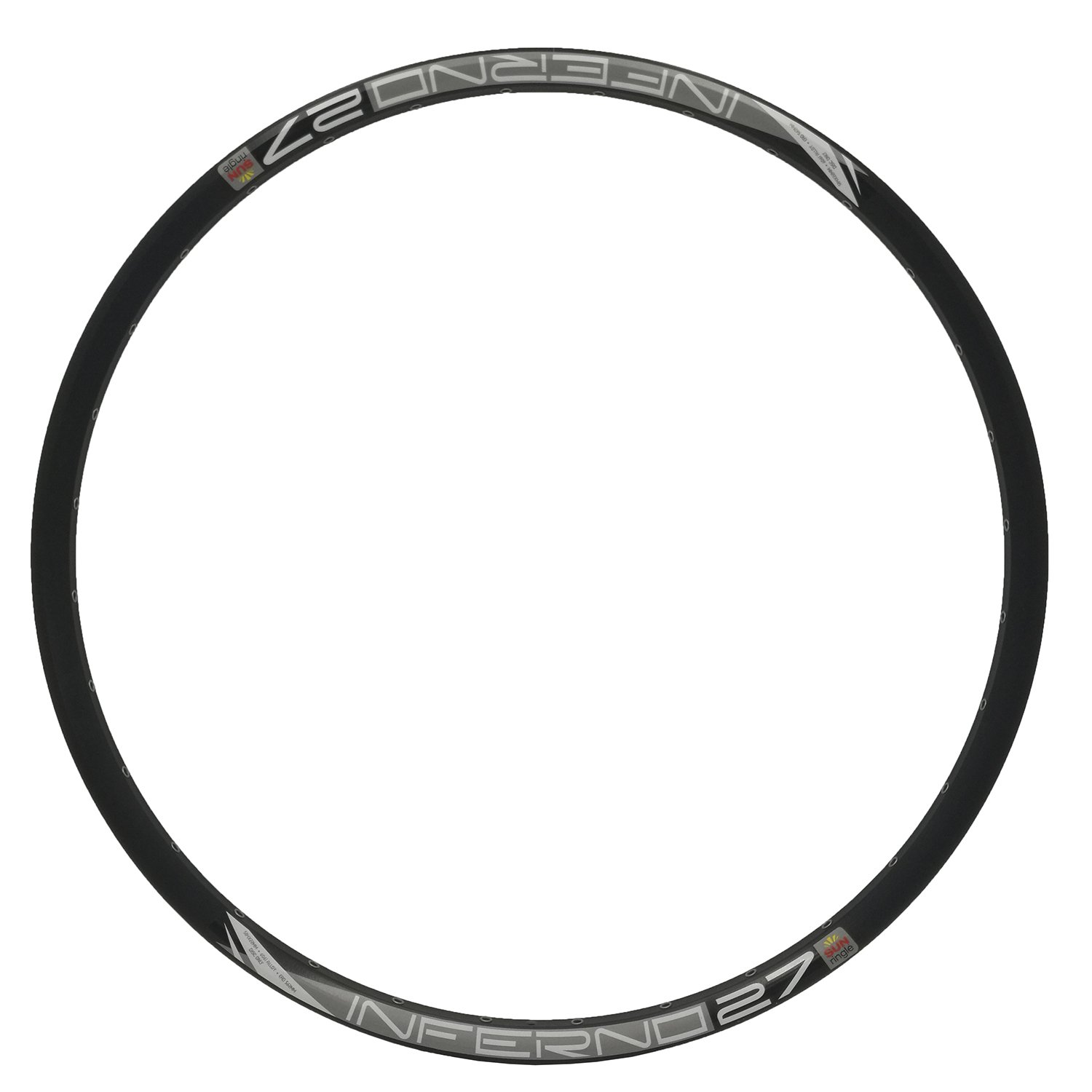  Обод велосипедный SunRingle Inferno 27 Pre Ano Sleeved W/E, 27,5, 32h, черный, K59E14P13605C