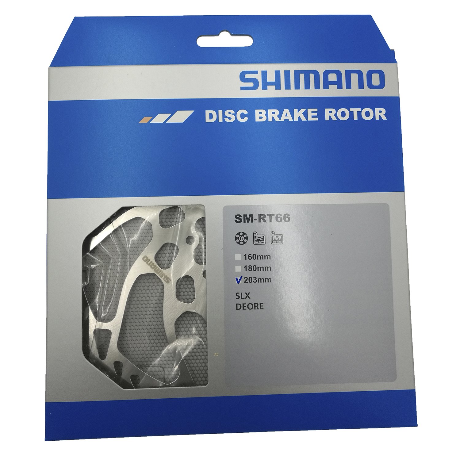 Ротор велосипедный Shimano XT RT66, 203мм, 6-болтов, ISMRT66L купить на ЖДБЗ.ру - фотография № 5