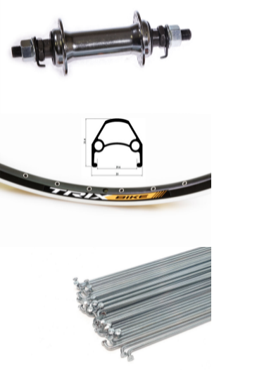 

Колесо TRIX 28-29", передний, алюминий, D23- 28-29-black-13123