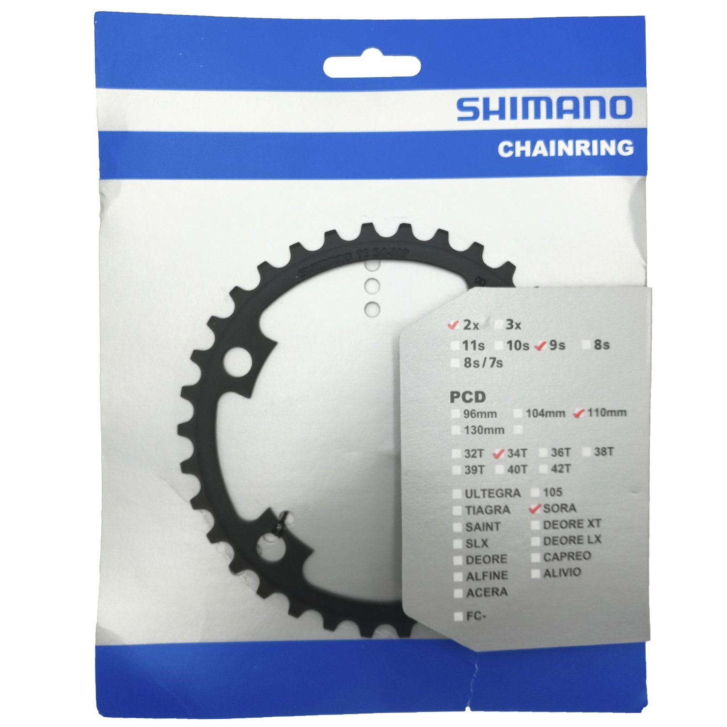 

Звезда передняя SHIMANO, для FC-M7000-2, 34T-BB, для 34-24T, Y1VG98010, Черный