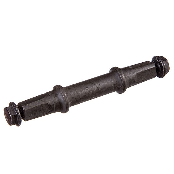 

Ось каретки Bike Parts, для 3-х компонентной системы, под квадрат, 113 мм, под болты, сталь, чёрный, Х83286