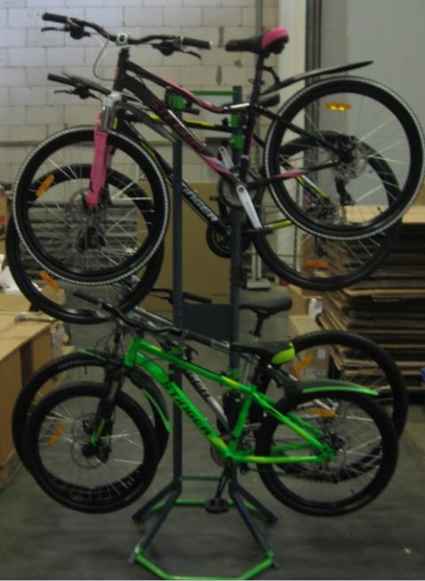 Стойка для велосипеда Bike Parts, презентационная, зелёно-серая, Х49058-1 УТ-00278773 - фото 4