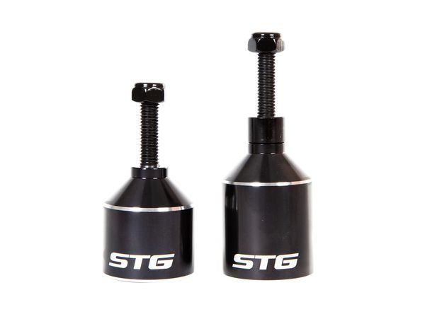 Пеги STG для трюкового самоката с осью, 36 мм, алюминий, черный, Х99073 пеги stg для трюкового самоката с осью 22 2 мм алюминий неохром х99071
