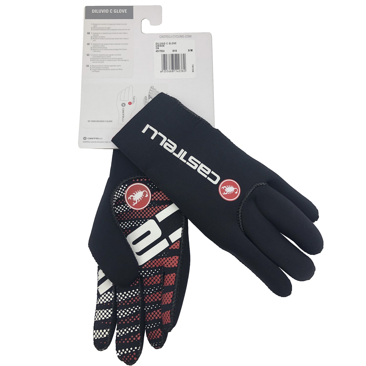 

Велоперчатки Castelli DILUVIO C, черные, 4517524 (Размер: S/M)