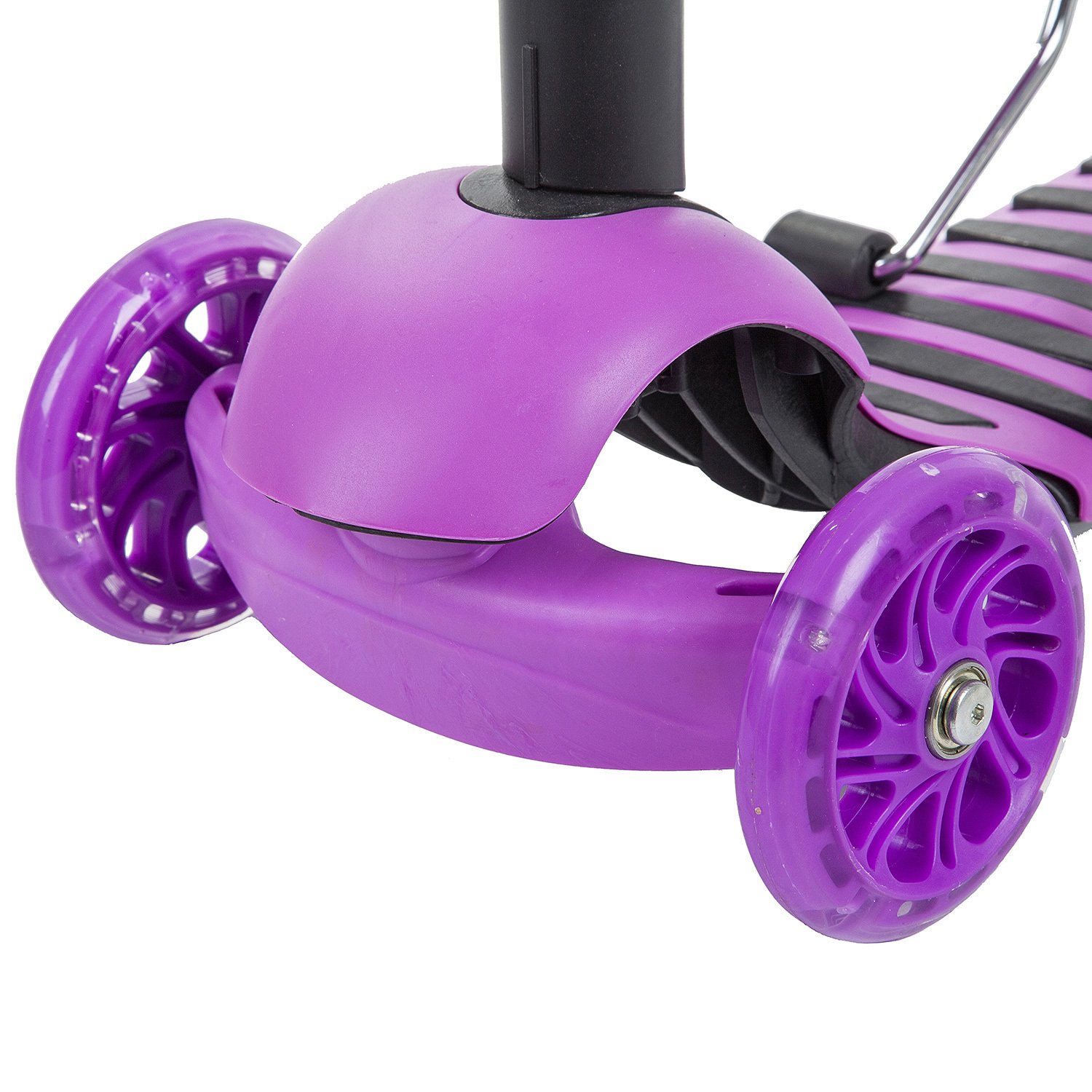 фото Самокат novatrack disco-kids saddle pro, 120*90 мм, трансформер, фиолетовый, 120sb.discokids.vl9
