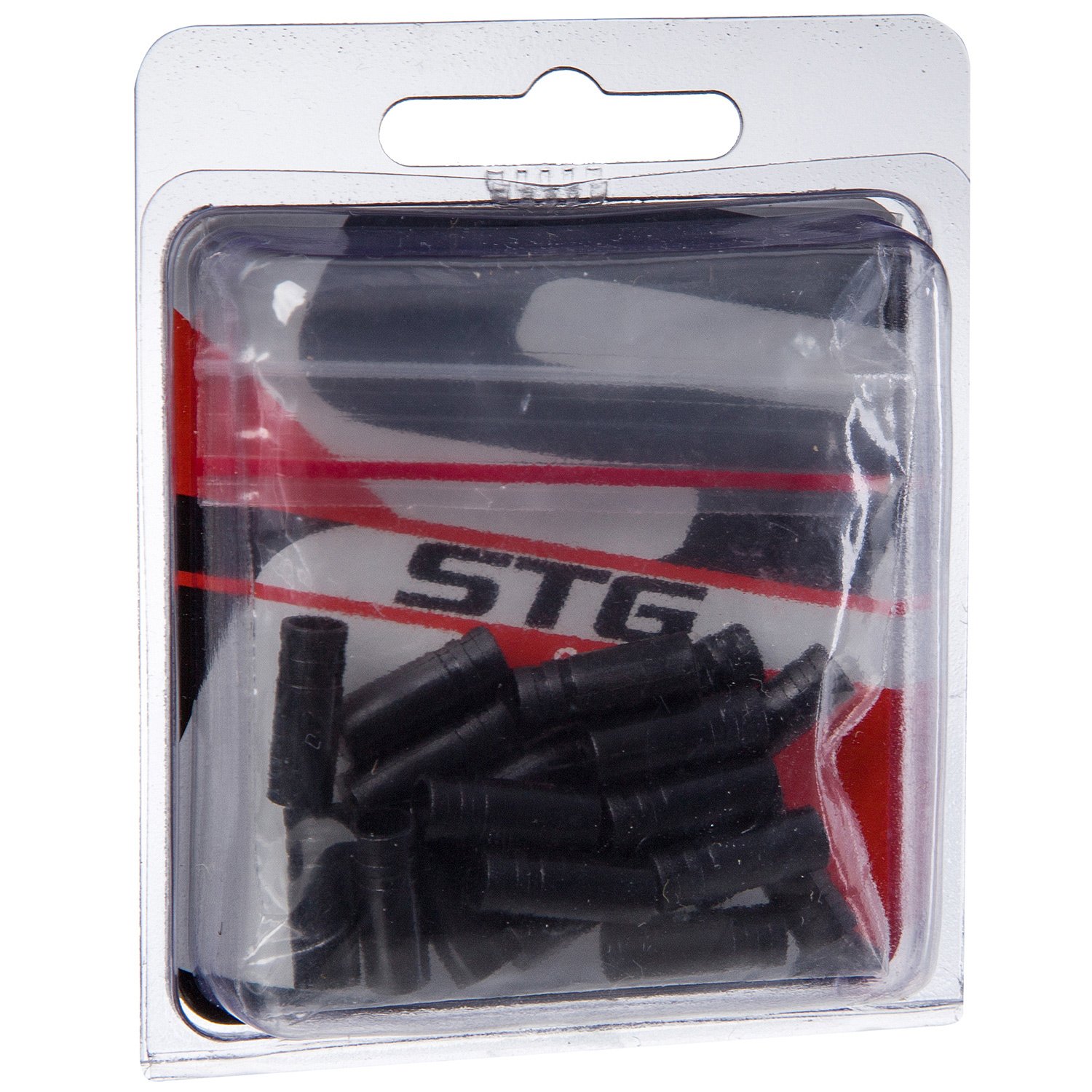 Наконечник тормозной оплетки STG YZ-16003SE, пластик, 4 мм, 20 штук в упаковке, чёрный, Х90093 УТ-00278737 - фото 2