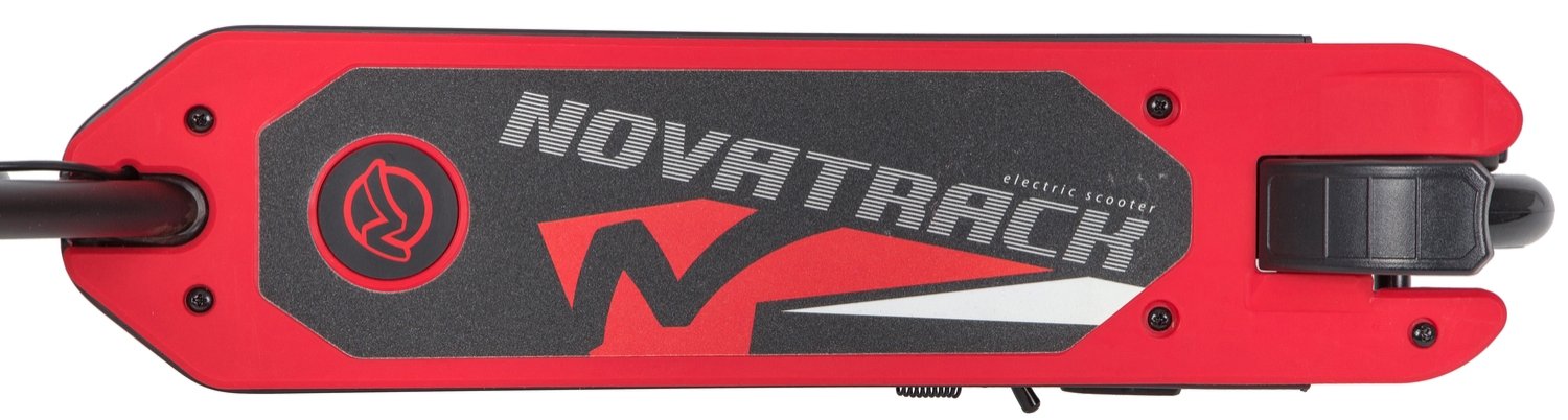 фото Электросамокат novatrack escoo, детский/подростковый, колеса 140/120 мм, красный, escoo.rd20